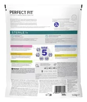 Perfect Fit Trockenfutter Cat Adult Sterile mit Huhn, 1.4 kg - Tierbedürfnis: Gewichtskontrolle - Lebensphase: Adult (1-7 Jahre) - Produkttyp: Alleinfutter - Packungsgrösse: 1.4 kg - Fleischsorte: Huhn - Tierart: Katze