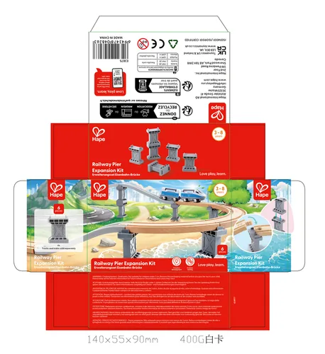 Hape Erweiterungsset Eisenbahn-Brücke - Kategorie: Schienen & Weichen - Altersempfehlung ab: 3 Jahren - Material: Kunststoff - Eigenschaften: Keine Eigenschaft - Zertifikate: Keine Zertifizierung