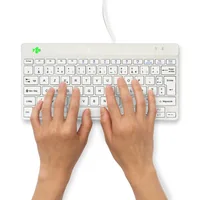 R-GO COMPACT BREAK ERGONOMIC KEYBOARD QWERTY (FR) WITH WHITE
