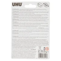 UHU Glitter Glue Shiny 39110 6 Stück