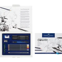 Faber-Castell Tuschestift Pitt Artist Pen Comic Illustration 15er Etui - Strichstärke: Fein (F) - B - Set: Ja - Verpackungseinheit: 15 Stück - Eigenschaft-Stift: Keine - Anwender: Kreativbedarf - Fasermaler & Fineliner Art: Tuschestift