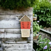 Windhager Insektenhotel Tower - Tierart: Insekten - Produkttyp: Insektenhotel - Gartentier: Marienkäfer - Ohrwurm - Florfliege - Wildbiene