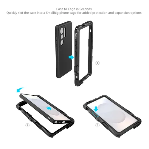 Smallrig Mobile Video Cage Kit für S25 Ultra - Zubehörtyp Mobiltelefone: Zubehörset - Detailfarbe: Grau