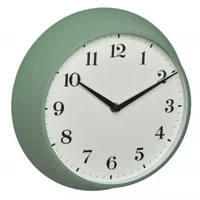 TFA Dostmann Funk-Wanduhr Retro Grün, Ø 27 cm - Form: Rund - Detailfarbe: Grün - Uhrtyp: Analog - Funksignal: Ja - Funktionen: 24-Stundenanzeige - Detailmaterial: Kunststoff - Metall