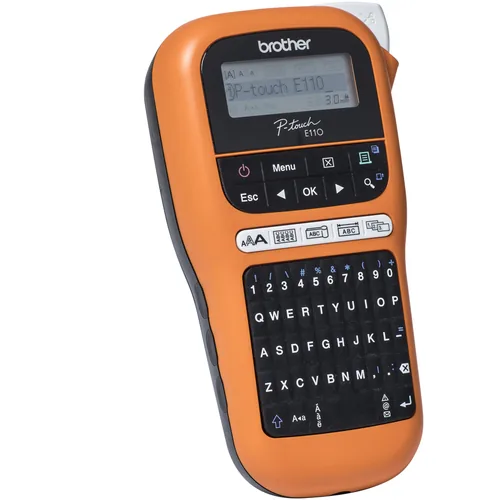 PTOUCH Gerät inkl. PT-E110VP Koffer, Adapter und Band