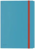 Leitz Gummibandmappe Cosy Blau - Typ: Gummibandmappe - Ausstattung: Druckknopf-Verschluss - Gummiband - Innentasche - Detailfarbe: Blau - Material: Pappe