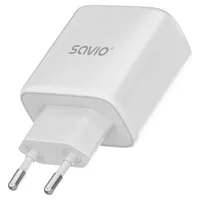 Savio LA-12 mobile device charger Universal White AC Fast charging Indoor