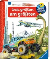 Ravensburger Kinder-Sachbuch Gross, grösser, am grössten - Sprache: Deutsch - Altersempfehlung ab: 4 Jahren - Einband: Spiralbindung - Anzahl Seiten: 16 - Altersgruppe: Kinder - Thema: Entdecken und Wissen - Natur & Technik - Wieso? Weshalb? Warum?