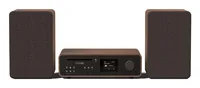 Pure Micro-HiFi Anlage Classic Stereo Schwarz/Walnuss - Radio Tuner: DAB+ - FM - Internetradio - Detailfarbe: Schwarz - Walnuss - Lautsprecher Kategorie: Regallautsprecher - System-Kompatibilität: Keine - Verbindungsmöglichkeiten: Bluetooth - Cinch - Opti