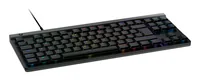 Logitech Gaming-Tastatur G515 TKL - Tastaturlayout: QWERTZ (CH) - Tastatur Features: RGB-Beleuchtung - Medientasten - Keyboard Tasten: Mechanisch - Detailfarbe: Schwarz - Ziffernblock: Nein - Verbindungsart: Verkabelt
