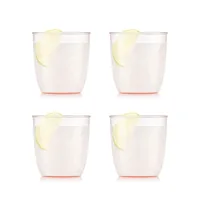 Bodum Outdoor-Becher Kvadrant 200 ml, Rosa, 4 Stück - Produkttyp: Becher - Material: Kunststoff - Biologisch abbaubar: Nein - Nachhaltigkeit: Nicht angegeben - Set: Ja - Zusammenklappbar: Nein