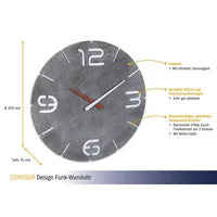 TFA 60.3536.15 Contour Beton-Optik / weiß
