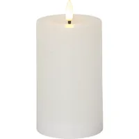 Star Trading LED-Kerze Flamme Flow, Ø 7.5 x 15 cm, Weiss - Betriebsart: Batteriebetrieb - Fernbedienung: Nein - Aussenanwendung: Nein - Höhe: 15 cm - Timerfunktion: Ja - Set: Nein