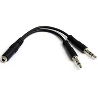 StarTech.com 3,5mm Audio Klinke Y Kabel - Headset Splitter