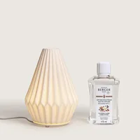 Maison Berger Lufterfrischer Cône Pudriger Amber - Typ: Aromavernebler - Funktionen: Fernbedienung - Detailfarbe: Schwarz - Weiss