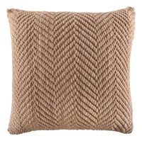 Tiseco Kissen Renee 45 x 45 cm, Sand - Breite: 45 cm - Detailfarbe: Sand - Nachhaltigkeit: Nicht angegeben - Bezug abnehmbar: Nein - Mit Bezug: Ja - Produkttyp: Kissen mit Füllung
