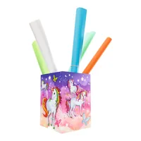 HERMA Papierkorb Einhorn 15 l, Mehrfarbig - Fassungsvermögen: 15 l - Höhe: 31.5 cm - Anzahl Behälter: 1 - Material: Karton - Detailfarbe: Mehrfarbig - Form: Eckig