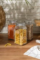 Hermia 238PLN1305 kitchen storage container Universal containers set 0.82 L Glass