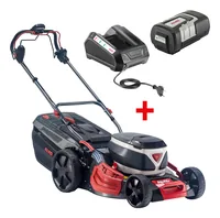 AL-KO Akku-Rasenmäher 36 V 512 LI VS-W - Schneidesystem: Sichel-/Kreiselmäher - Betriebsart: Akkubetrieb - Schnittbreite: 51 cm - Akkusystem: AL-KO ENERGY FLEX 36 V - Ausstattung: Mit Akku & Ladegerät - Mähertyp: Sichelmäher