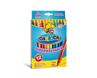 Carioca Fasermaler Joy 12 Stück, Mehrfarbig - Strichstärke: Keine Angabe - Set: Ja - Verpackungseinheit: 12 Stück - Eigenschaft-Stift: Auswaschbar - Anwender: Kinder - Schule - Fasermaler & Fineliner Art: Filzstift