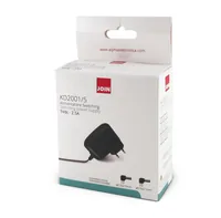 Alpha Elettronica Steckernetzteil  12.5 W, 5 V - Eingangsspannung: 100 - 240 V - Netzteil Nennleistung: 12.5 W - Ausgangsspannung: 5 V - Netzteil Art: Steckernetzteil - Anschluss PRI: Eurostecker T26 - Nennausgangsstrom: 2.5 A