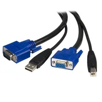 6 FT 2-IN-1 USB KVM CABLE .