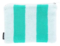 Kolma Necessaire Stripy 24 x 18.5 cm, Caribbean/Weiss - Gefüllt: Keine Angaben - Etui-Art: Etui - Detailfarbe: Türkis - Weiss - Material: Baumwolle - PVC
