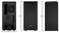 be quiet! PC-Gehäuse Pure Base 600 - Unterstützte Mainboards: ATX - Micro-ATX - Mini-ITX - Detailfarbe: Silber - Sichtfenster: Nein - Gehäuse Bauart: Mid-Tower