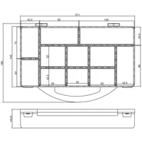 InLine Kleinteilebox - 11 Fächer - Abmessungen: 271x186x40mm - transparent