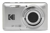 Kodak Fotokamera PixPro FZ55 – Silber - Bildsensortyp: CMOS - Bildsensor Auflösung: 16 Megapixel - Widerstandsfähigkeit: Keine Angabe - Speicherkartentyp: SD - SDHC UHS-II - SDXC UHS-II - Bauform Kamera: Kompakt - GPS: Nein