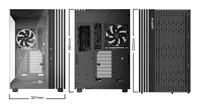 be quiet! PC-Gehäuse Light Base 900 FX Schwarz - Unterstützte Mainboards: XL-ATX - E-ATX - ATX - Micro-ATX - Mini-ITX - Detailfarbe: Schwarz - Anzahl Lüfterplätze: 10 - Sichtfenster: Ja - Netzteil vorinstalliert: Nein - Gehäuse Bauart: Mid-Tower