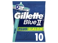 Gillette Einwegrasierer Blue II Plus Slalom 10 Stück - Einweg Rasierer: Ja - Typ: Klingen Rasierer - Anwender: Herren - Körperbereich: Gesicht - Natürlich Leben: Keine Besonderheiten