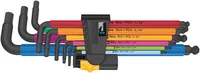 Wera Winkelschlüssel-Set 950/9 Hex-Plus Multicolour Imperial 2 - Kugelkopf: Ja - Schraubenziehertyp: Innensechskant