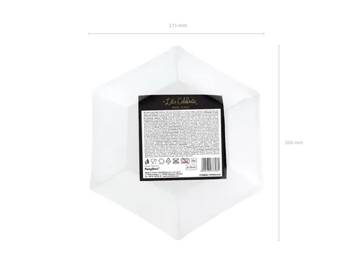 PartyDeco TPP28-010 disposable dish Plate