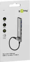 Slim 4-Port USB-C auf USB-C/USB-A 5 Gbit/s (grau)