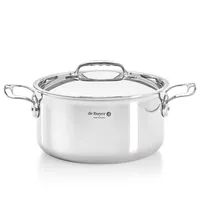 De Buyer Affinity Bratentopf Edelstahl mit Deckel 28 cm