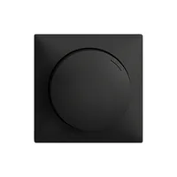 Feller EDIZIOdue Drehdimmer, Schwarz - Detailfarbe: Schwarz - Serie: EDIZIOdue - Typ: Abdeckrahmen