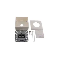 InLine Cat.6A Anschlussdose - AP/UP 2x RJ45 Buchse - RAL9010 - weiß - waagerecht