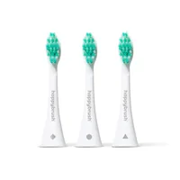happybrush Zahnbürstenkopf Eco Vibe 3+ 3 Stück, White-Mint - Zahnbürsten-Art: Schallzahnbürste - Verpackungseinheit: 3 Stück