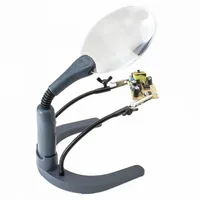 Carson HelpingHands magnifier 2x Grey, Transparent