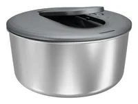 Zyliss Salatschleuder SwiftDry S Grau - Material: Edelstahl - Detailfarbe: Grau - Spülmaschinenfest: Nein - Durchmesser: 23 cm - Systemart: Drehsystem