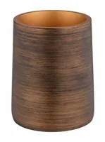 Wenko Zahnputzbecher Palena Bronze - Detailfarbe: Bronze - Detailmaterial: Polyresin - Grundmaterial: Kunststein