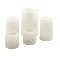 EGLO Leuchten LED-Kerzen Set SOLAR 5 Stück, Beige - Betriebsart: Batteriebetrieb - Fernbedienung: Ja - Aussenanwendung: Ja - Höhe: 15 cm - Timerfunktion: Nein - Set: Ja