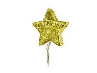 Partydeco Pinata Stern, 44.5 x 42.5 x 9 cm, Gold, 1 Stück - Motiv: Stern - Detailfarbe: Gold