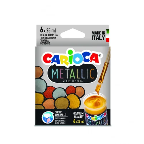 Carioca KO026 tempera paint 25 ml Jar Bronze, Copper, Gold, Rose gold, Silver