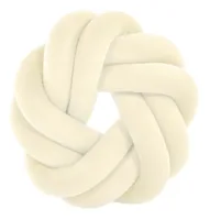 Tiseco Kissen Knot 30 x 30 cm, Elfenbein - Breite: 30 cm - Detailfarbe: Elfenbein - Nachhaltigkeit: Nicht angegeben - Bezug abnehmbar: Nein - Mit Bezug: Ja - Produkttyp: Kissen mit Füllung