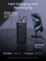 UGREEN 20000mAh Two-way Fast Charging Powerbank Black