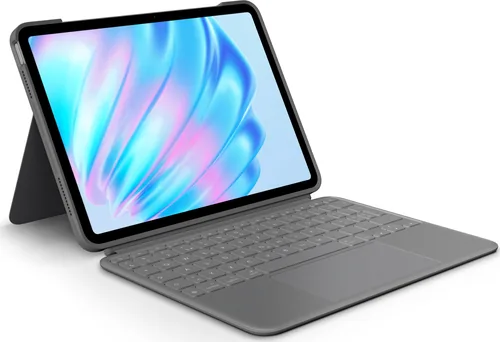 Logitech Combo Touch iPad Air 11 (M2/2024)/iPad Air 11 (M3/2025) - Verbindungsmöglichkeiten: Smart Connector - Tastaturlayout: QWERTZ (CH) - Kompatible Hersteller: Apple - Bildschirmdiagonale: 11  - Detailfarbe: Grau - Tablet Kompatibilität: iPad Air 11 (