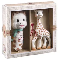 Sophie la girafe Geschenkset Spielfigur und Rassel - Material: Textil - Naturkautschuk - Detailfarbe: Mehrfarbig