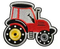 Mono-Quick Aufbügelbild Basic Traktor Rot, 1 Stück - Breite: 7.6 cm - Länge: 9 cm - Motiv: Traktor - Anzahl Stück: 1 Stück